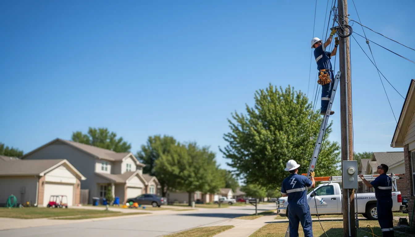 Residential electrician providing installation services in Morgan, UT